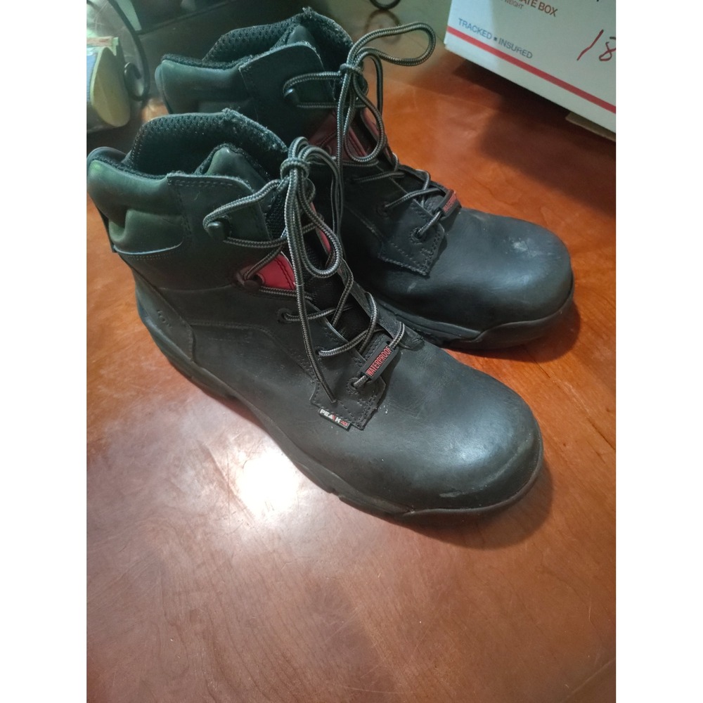 Wolverine Peak AG Mens Waterproof Black Leather Work Boots ASTM F2413 Size 11M